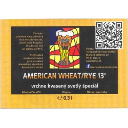 Trenčín - Lanius - American Wheat-Rye 13 - 0,3 l - QR