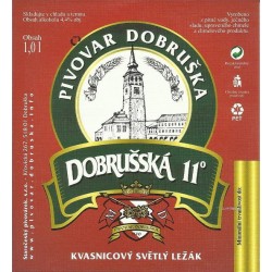 Dobruška - Pivovar Dobruška - Dobrušská 11 kvasnicový světlý ležák