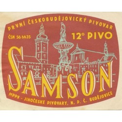 České Budějovice - První českobudějovický pivovar Samson - Jihočeské pivovay, n.p. - 12 pivo